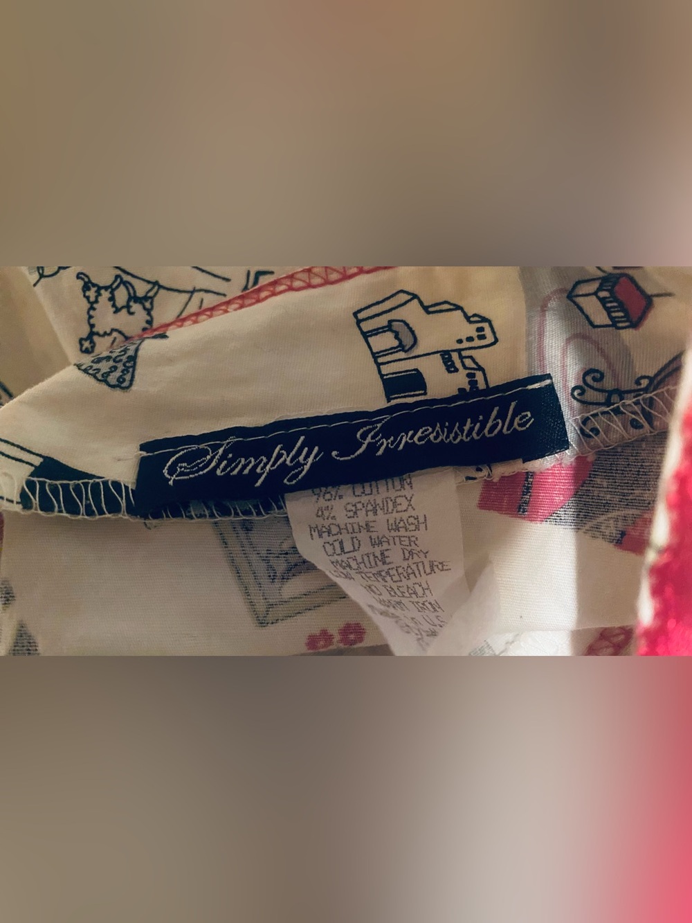 Vintage Cotton A-Line Skirt one of a kind - Picture 2 of 6